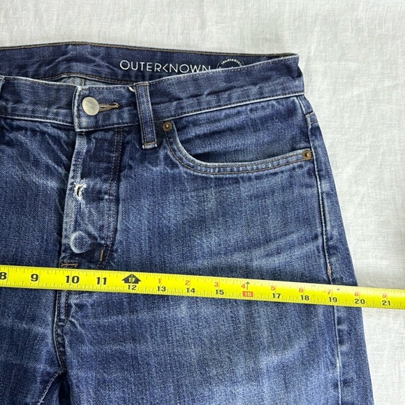 Outerknown Sea Ambassador Button Fly Men’s Slim Fit Indigo Jeans Size 31 X 32 - Picture 8 of 16